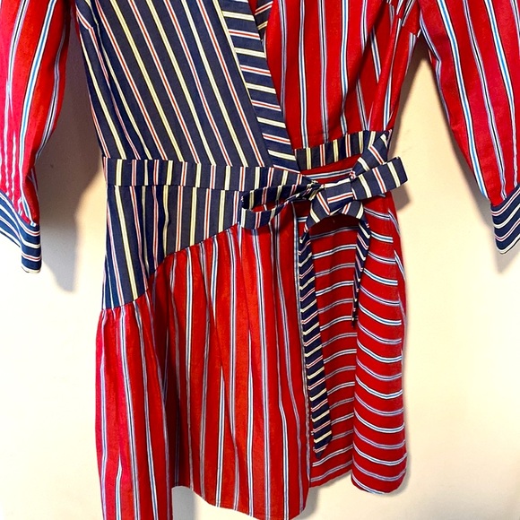 BCBGENERATION Striped  wrap dress Sz XS - Picture 5 of 6